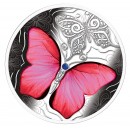 Cameroon RED BUTTERFLY series COLORFUL WORLD OF BUTTERFLIES Silver Coin 500 Francs 2020 Proof